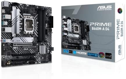 ASUS PRIME B660M-A D4 INTEL LGA 1700 MICRO ATX MATHARD