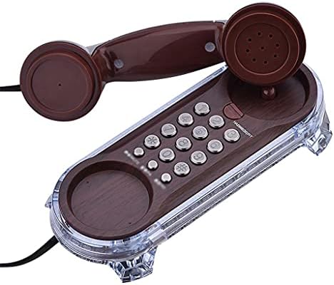 PDGJG антички телефони мода што виси телефонски повикувач wallид монтиран со сино задно осветлување домашен телефон