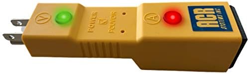 Индикатор за напојување со моќност Chek PC10US, автоматски тестер за блокирање на грејачот, жолта