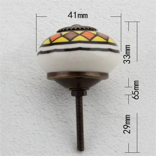 ГРУНИ Керамички Копчиња За Фиоки Со Една Дупка Рачка На Вратата На Кабинетот Рачно Насликани Копчиња На Вратата На Кабинетот За Печатење