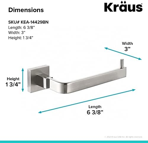 Краус КЕА - 14429бн Аура Додатоци За Бања-Држач За Ткиво без Капак Четкан Никел