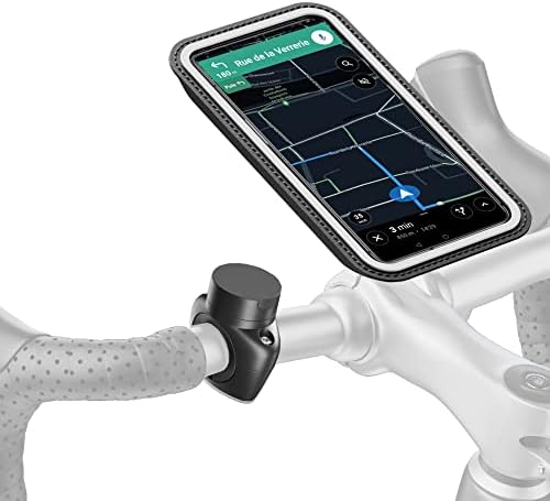 Облик на срца - држач за магнетски велосипед | Анти вибрации | Водоотпорен носител на телефон за велосипед | 360 ° ориентација