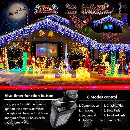 Божиќни светла, светла на жици на отворено, Божиќни самовили, приклучуваат водоотпорна функција на меморија за тајмер за украси за Божиќни празници