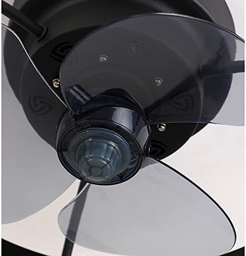 SDUYTEG Тавански Вентилатор Со Низок Профил СО СВЕТЛА LED Вентилатор Светло Затемнето 3 Осветлување Во Боја 3 Брзина 1/2/4h