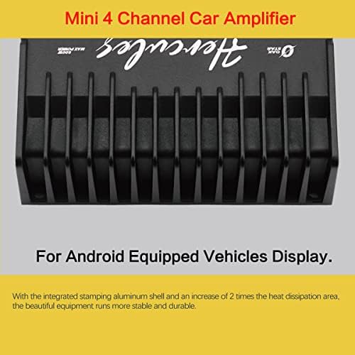 Мини 4 Канален Засилувач На Автомобили Андроид, DUNSIHUI HERCULES 600max Моќност 4-Насочен Мини Засилувач На Возила За Android