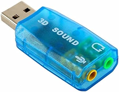BHVXW 1 парчиња 3D АУДИО Картичка USB 1.1 ЗА Mic/Звучник Адаптер Опкружувачки Звук 7.1 CH за Лаптоп Лаптоп