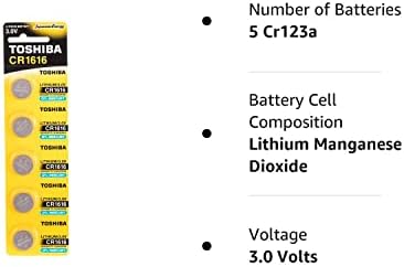 ТОШИБА ЦР1616 3в Литиум Монета Ќелија Батерија Пакет на 5