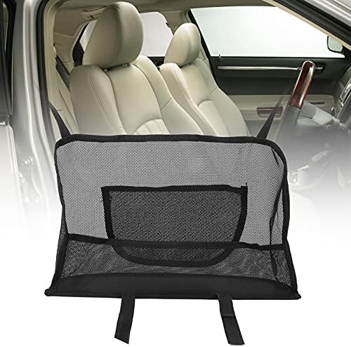 Торба за складирање на седиштето на автомобилот Cutulamo, дебел полиестер флексибилен автомобил уреден организатор задно седиште со мрежа за дополнителен простор за ?
