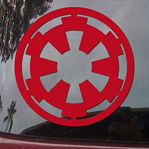 CCI Star Wars Galactic Empire Decal Decal Vinyl налепница | Автомобили камиони Ванс wallsидови лаптоп | Црвена | 4 x 4 во | CCI1537