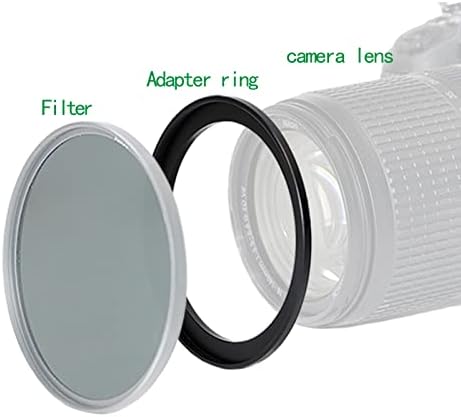 Адаптер за филтрирање на филтрирање на филтрирање од 52мм до 42мм, за сите брендови UV ND CPL, метален прстен за чекор-надолу прстени