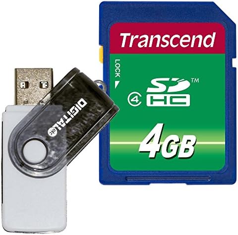 Трансцендент 4 Мк Класа 4 Со Голема Брзина Sdhc Флеш Мемориска Картичка И Дигитални Итн 9-Во-1 ГОЛЕМА Брзина USB Картичка Читач Во