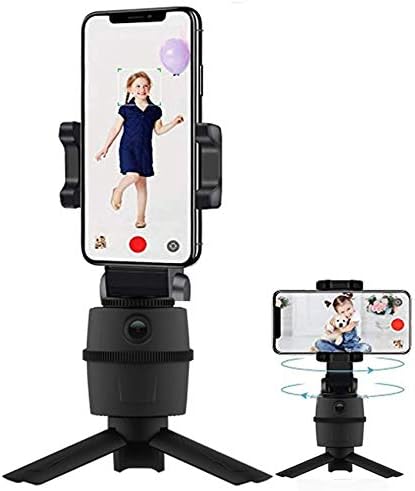 Штанд со боксер и монтирање за Realme Narzo 50A - PivotTrack Selfie Stand, Pivot Stand за следење на лицето за Realme Narzo 50A - jet Black