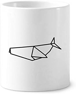 Апстрактна оригами ајкула Геометриска форма, држач за четкичка за заби
