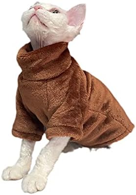 Кучиња волна дуксери мачка џемпер зимска топла облека дома удобна зимска облека за кучиња за мали кучиња кафе XL