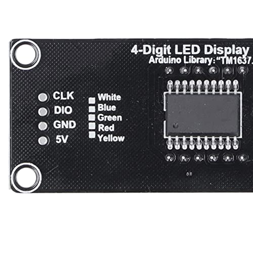 4 Дигитална дигитална цевка 7 сегмент TM1637 LED сегмент прикажува замена на модулот на алармниот часовник со заглавието на пинот