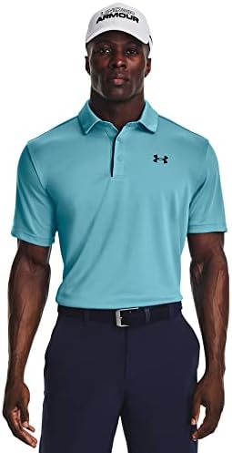 Под оклоп за машки технолошки голф Поло, глечер сино / / црно, висок 4x-голем