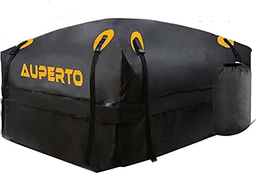 Ауперто карго -торба на покривот - водоотпорна 15 кубна торба за покриви или автомобили со странични шини, вкрстени шипки или решетката