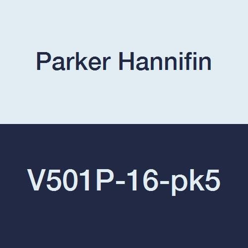 Паркер ХАНИФИН V501P-16-pk5 Индустриски Топчест Вентил, Месинг, Тефлонски Печат, 600 psi, 1 Машка Нишка x 1 Женска Нишка