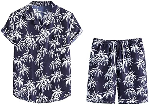 Мажите случајно копче за тревога, кардиган Хаваи, печатење со кратки ракави на плажа и кратки панталони