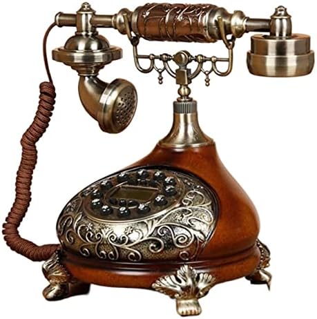 Gayouny Retro Fixed Telephone Touch Dial Corned Fandline Телефон Класичен материјал за домашна канцеларија уметност уметност подарок