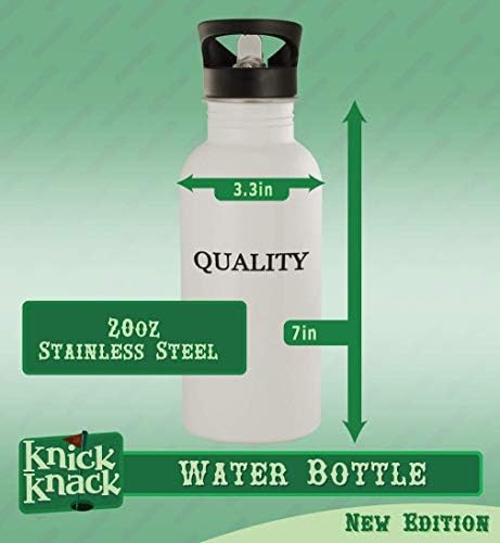Подароци на Ник Нок kwock - 20oz шише со вода од не'рѓосувачки челик, сребро