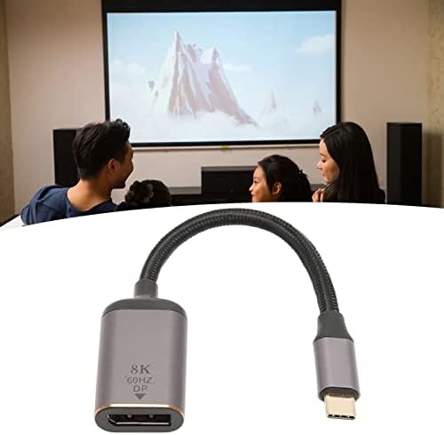 Adapter USB C to DisplayPort, 8K 30Hz 4K 144Hz HDR Type C до DP 1.4 Адаптер за конвертор за, проектор