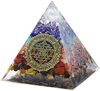 Sharvgun orgonite Седум чакра пирамида аура дивинација снабдува јога медитациски украси смола занаетчиска заштита емф заштита среќен камен