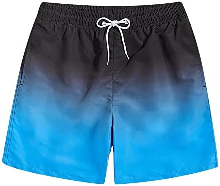 Шорцеви за пливање мажи, машко пливање брзо сушење со шорцеви на плажа од мрежа со џебови