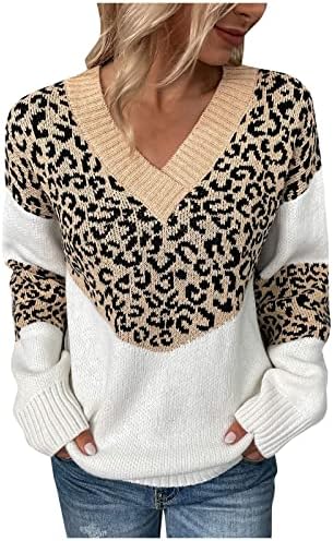 Nokmopo женски дуксери есенско копче Цврста боја со долг ракав кардиган плетен џемпер графички џемпер