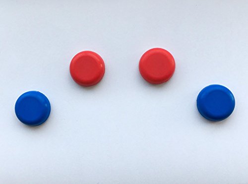 Coolkapz Не-лизгачки контролор за игри џојстик и покривка на Д-рампа, црвена и сина боја
