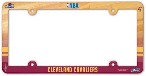 Винкрафт НБА Кливленд Кавалирс регистарска табличка со целосна рамка во боја