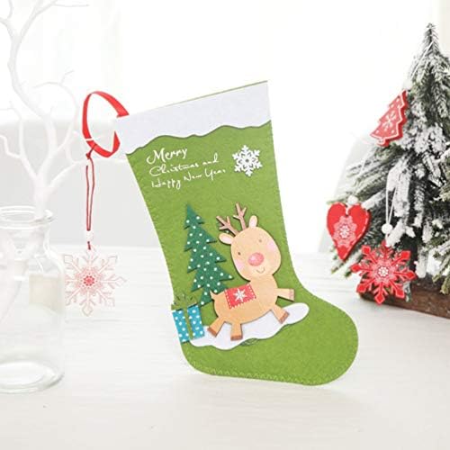 Алемо Ксингуанг - 4 парчиња Божиќно порибување Божиќни чорапи Божиќни украси за домашни права за украси за Божиќни забави