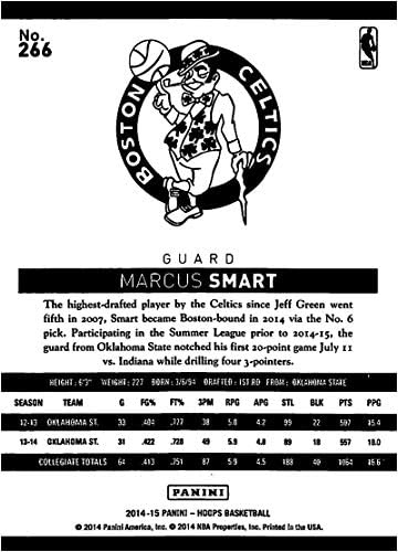 2014-15 Панини обрачи Дебитанти кошарка 266 Маркус Смарт РЦ дебитантска картичка Бостон Селтикс Официјална картичка за тргување