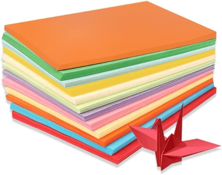 Upstore 100 листови A4 10 бои оригами хартија рачно изработена двострана хартија за преклопување квадратни хартија