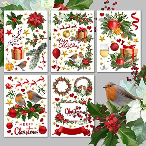 Decoupage Paper Pack Божиќни подароци композиција Hanataba гроздобер уметност деко стилизирана ефемера слики за занаетчиски занаети