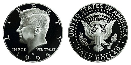 1994 Гем Доказ Кенеди Сребрена Половина Долар 1/2 Избор Доказ-Извонредна Монета - Сад Нане