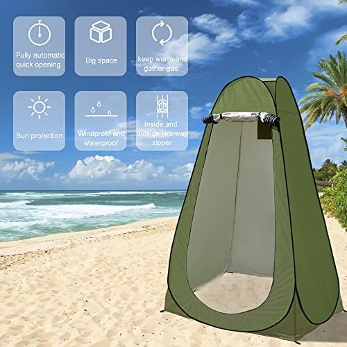 Atiither pop up приватност шатор за преносен камп за кампување на отворено тоалет за туширање за туширање Промена на соблекувална мода засолниште