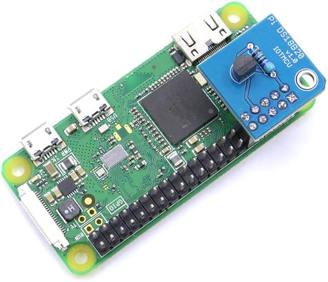 [Додатоци за OEM] DS18B20 Модул на сензорот за температура 3,3V -55 до 125 ° C за Raspberry PI 4 3 Zero 2 W аларм за ограничување