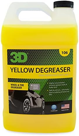 3D жолто средство за чистење на тркалото и гуми - безбедно отстранува прашина од сопирачката и нечистотијата од тркалата и