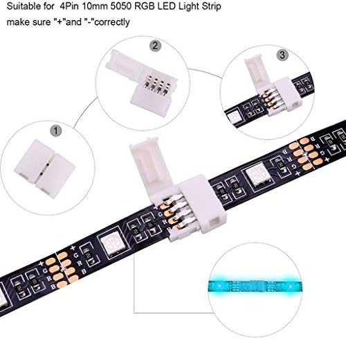 Поставете LED 12V-24V лента со повеќекратна лента за SMD конектори LED лента 5050 светло LED светло-светло-светлосни светла светла