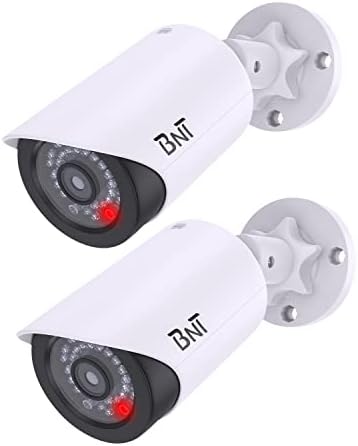 Bnt глупости лажна безбедносна камера, со една црвена LED светло во текот на ноќта, за дома и деловни безбедносни затворени/отворени
