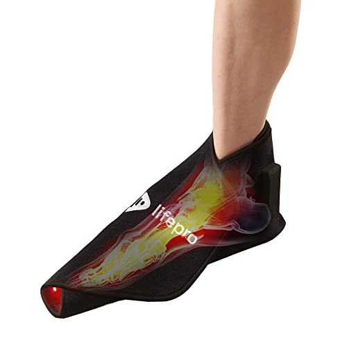 Терапија со црвена светлина Lifepro за стапала и глужд-стапало за олеснување на болката за олеснување на болката во потпетиците,