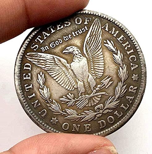 Предизвик Монета 1921 Скитник Сребрена Монета Морган Монета За Домашна Соба Канцеларија Декор Монета Колекција