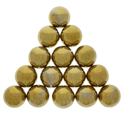 Материјали За Фантазија: 100 парчиња Златни Магнетни Хематитни Кругови - Големина Од 1 инчи-Масовни Феритни Магнети за Занаети,