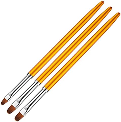 CZDYUF 3PCS Метална тркалезна тркалење на врвот на ноктите за издвојување гел за сликање на лагер за сликање цртање цветно ливче пенкало за маникир алатки поставени