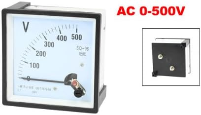 uxcell AC 0-500V фино подесување на квадратниот панел за бирање аналоген волт-тест мерач волтметар