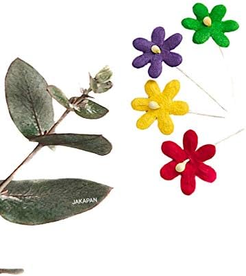 Jakapan измешана боја Мала цвеќиња со ливчиња со ливчиња од матични црвенило за цртање, правејќи украси за книги