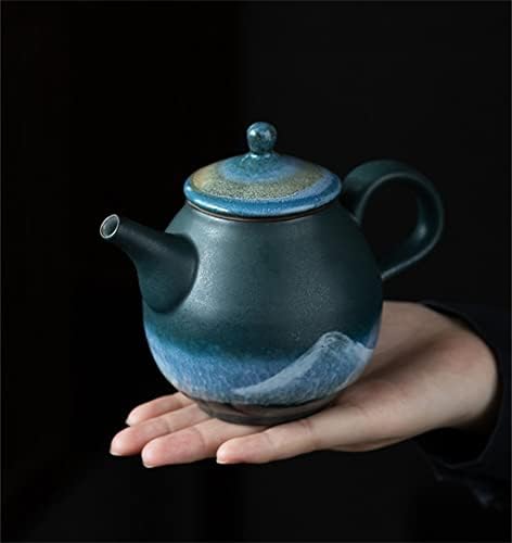 NiceDayfy керамички чајник Рачно обоен планински кинески кинески сад за пиење чај од чај 210 мл керамички чајници со