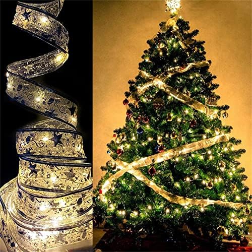 Светла за новогодишни елки, 6,5 стапки/20 LED украси за новогодишни елки светла Стринг ламба куќа забава декор впечатливи Божиќни висечки