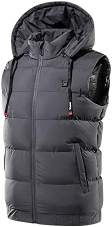 Ymosrh машка палта и јакни големо високо полнење загревање на топлина загревање Паметно елек рамената палто топло врвни палта јакни мода
